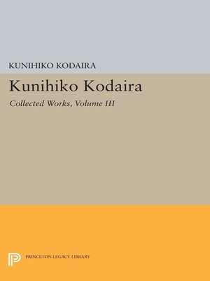 cover image of Kunihiko Kodaira, Volume 3
